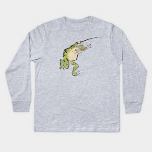 Frog Warrior Kids Long Sleeve T-Shirt